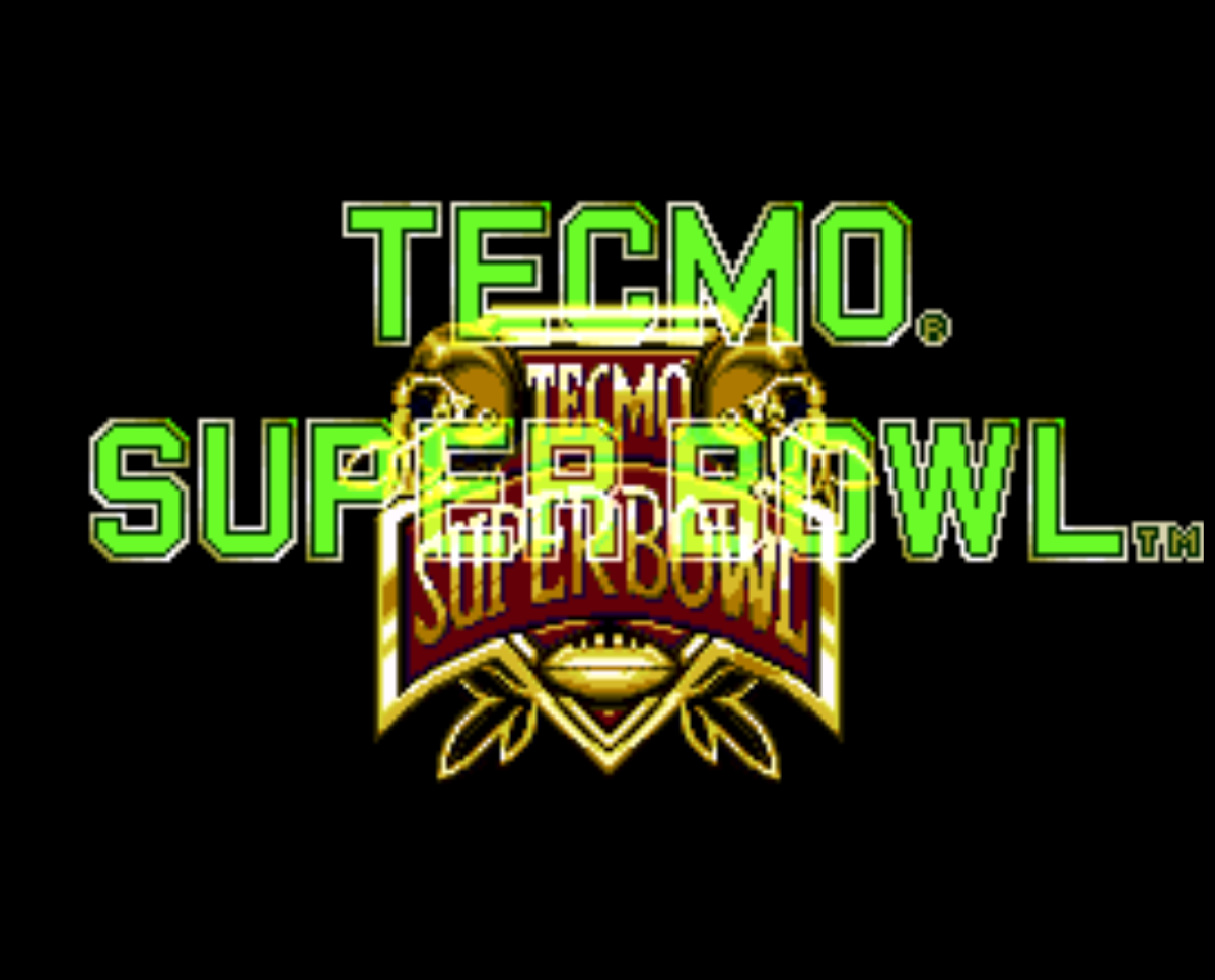 Tecmo Super Bowl Title Screen